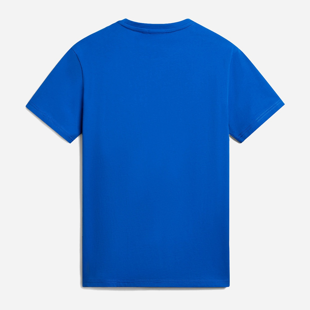 Футболка бавовняна довга чоловіча Napapijri Salis NP0A4H8DB2L1 L Синя (800070320865) - зображення 5