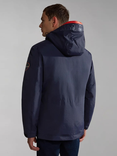 Куртка демісезонна з капюшоном чоловіча Napapijri 20-22 NP0A4HEK1761002 XL Темно-синя (800070311994) - зображення 2