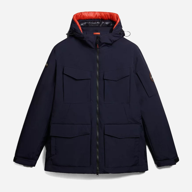 Куртка демісезонна з капюшоном чоловіча Napapijri 20-22 NP0A4HEK1761002 M Темно-синя (800070311992) - зображення 6