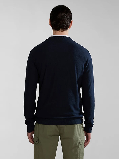 Джемпер чоловічий Napapijri D-Linen NP0A4HPS1761 2XL Темно-синій (800070320917) - зображення 2