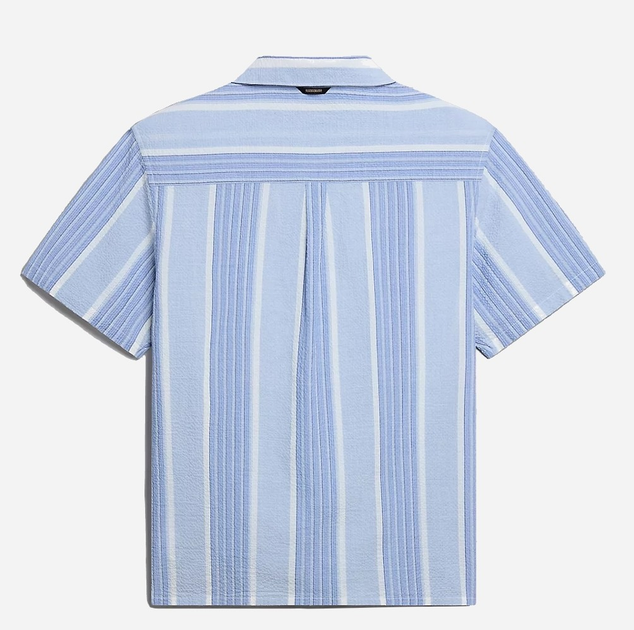 Сорочка бавовняна літня чоловіча Napapijri G-Tulita NP0A4HQ182S1 XL Синя (800070320928) - зображення 6