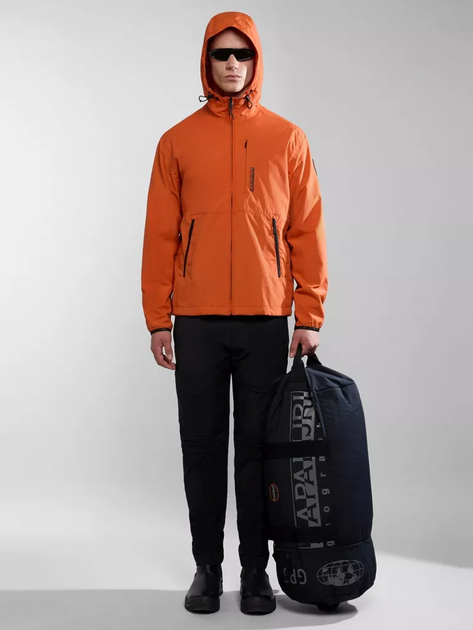 Куртка демісезонна з капюшоном чоловіча Napapijri A-Tundra NP0A4HS6A621 M Оранжева (800070320940) - зображення 3