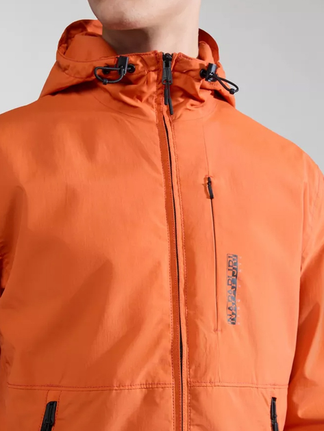 Куртка демісезонна з капюшоном чоловіча Napapijri A-Tundra NP0A4HS6A621 M Оранжева (800070320940) - зображення 4