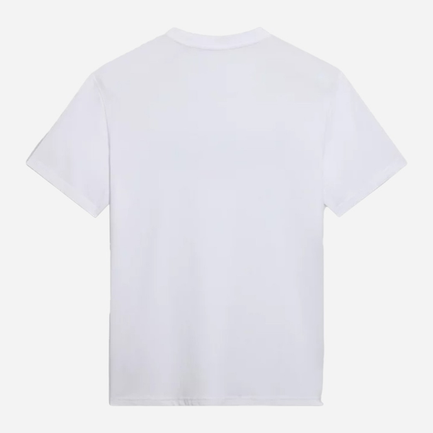 Футболка бавовняна довга чоловіча Napapijri S-Aylmer NP0A4HTO0021 M Біла (800070320975) - зображення 7