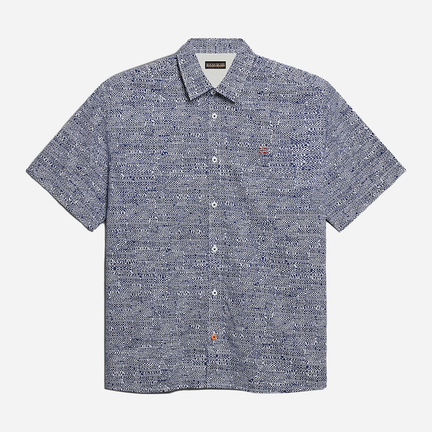 Сорочка бавовняна літня чоловіча Napapijri G-Ronge NP0A4HX1F3O1 L Синя (800070320990) - зображення 5