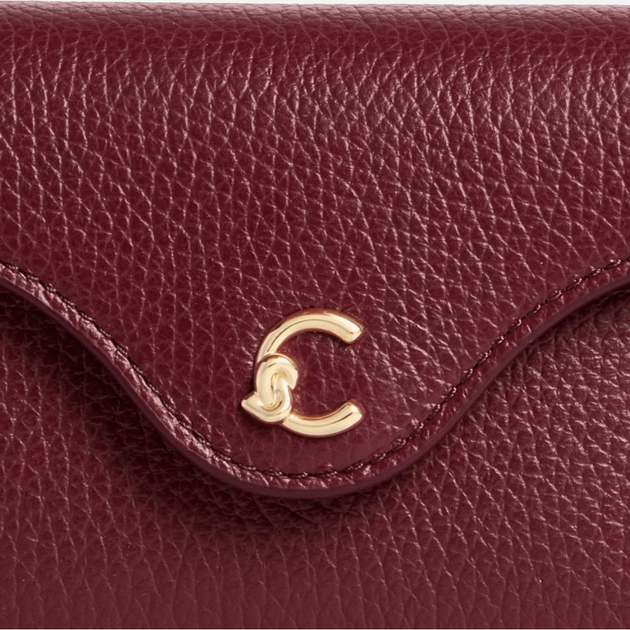 Portfel damski skórzany Coccinelle C-Me E2SSL11D621 R52 Bordowy (800070346064) - obraz 4