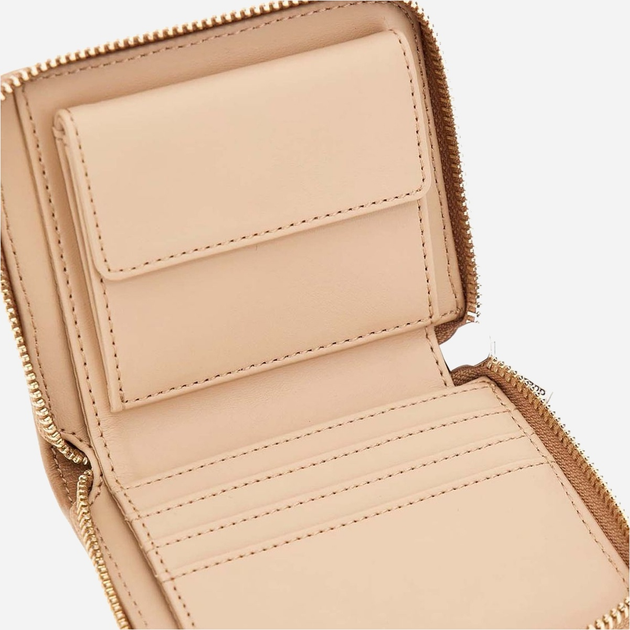 Гаманець жіночий зі штучної шкіри Guess Valla SWQG8122137 Бежевий (800070344445) - зображення 3