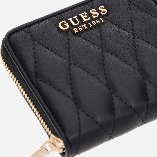 Гаманець жіночий зі штучної шкіри Guess Valla SWQG8122137 Чорний (800070344446) - зображення 3