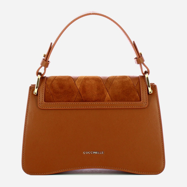 Torebka crossbody damska ze skóry naturalnej mała Coccinelle C-Me E1T1S180201 W11 Brązowa (800070345949) - obraz 2