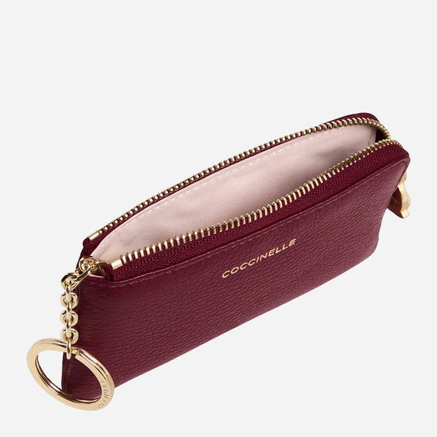 Ключниця жіноча з натуральної шкіри Coccinelle C-Me E2TBM193101 R52 Бордова (800070345962) - зображення 2