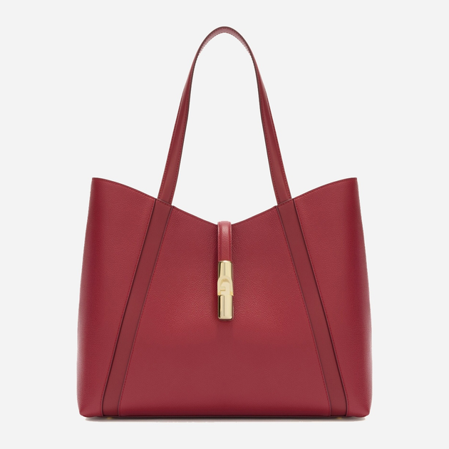 Сумка шопер жіноча з натуральної шкіри середня Furla Goccia WB01788BX3353CGQ001007 Бордова (800070349600) - зображення 1