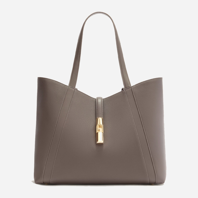 Сумка шопер жіноча з натуральної шкіри середня Furla Goccia WB01788BX33534283S1007 Сіра (800070349554) - зображення 1