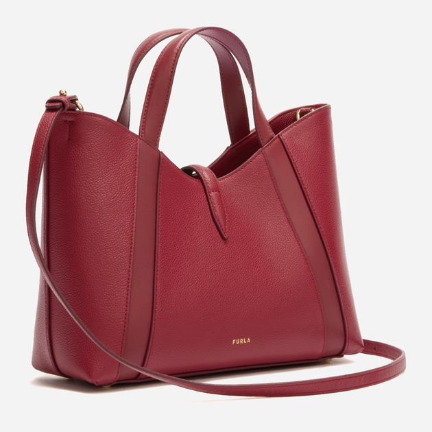 Сумка крос-боді через плече жіноча з натуральної шкіри середня Furla Goccia WB01789BX3353CGQ001007 Червона (800070349612) - зображення 2