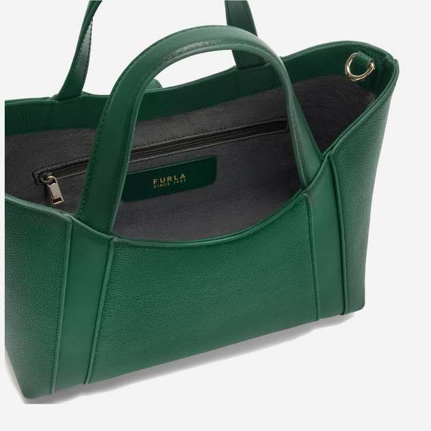 Torebka crossbody damska ze skóry naturalnej Furla Goccia WB01789BX33532810S1007 Zielona (800070344704) - obraz 5