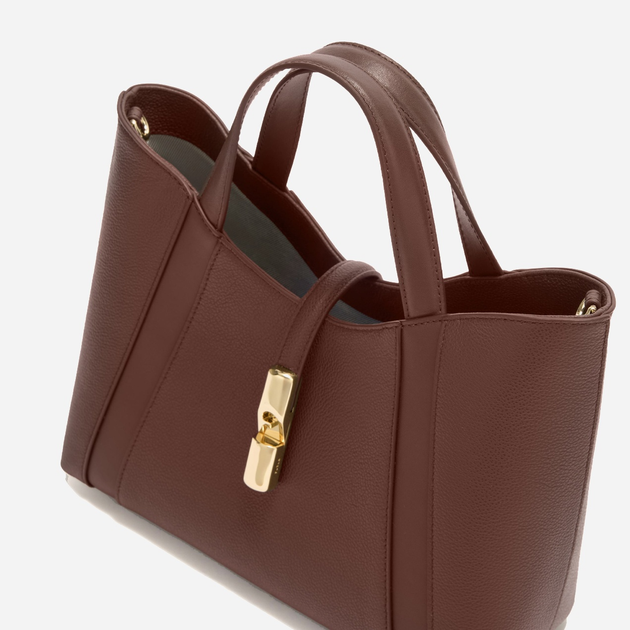 Сумка крос-боді через плече жіноча з натуральної шкіри середня Furla Goccia WB01789BX33532460S1007 Коричнева (800070349447) - зображення 3