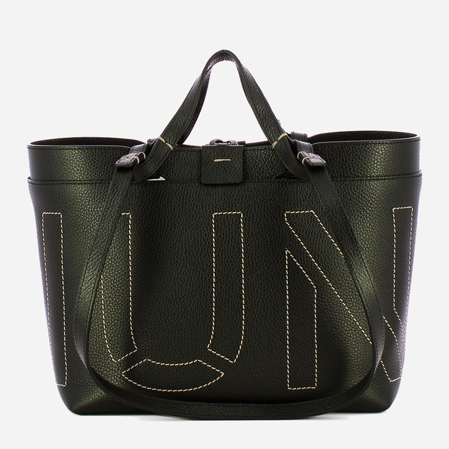 Torebka shopper ze skóry naturalnej Iuntoo Sibilla 191203 Czarna (800070346763) - obraz 1