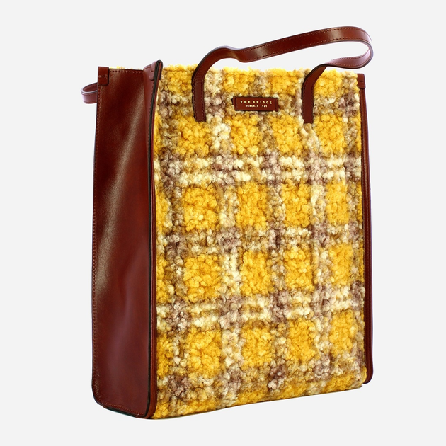 Torebka shopper materiałowa The Bridge Mirra_Wow 041304FY YS Brązowa (800070346558) - obraz 3