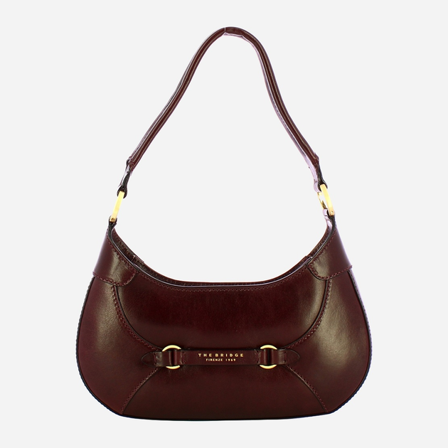 Torebka bagietka damska ze skóry naturalnej The Bridge Isabella 04503501 YF Bordowa (800070346571) - obraz 1