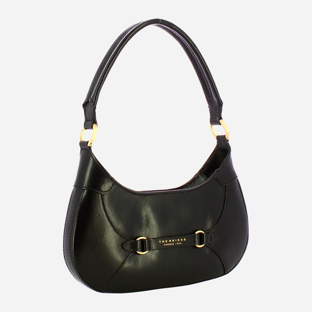 Torebka bagietka damska ze skóry naturalnej The Bridge Isabella 04503501 30 Czarna (800070346570) - obraz 3