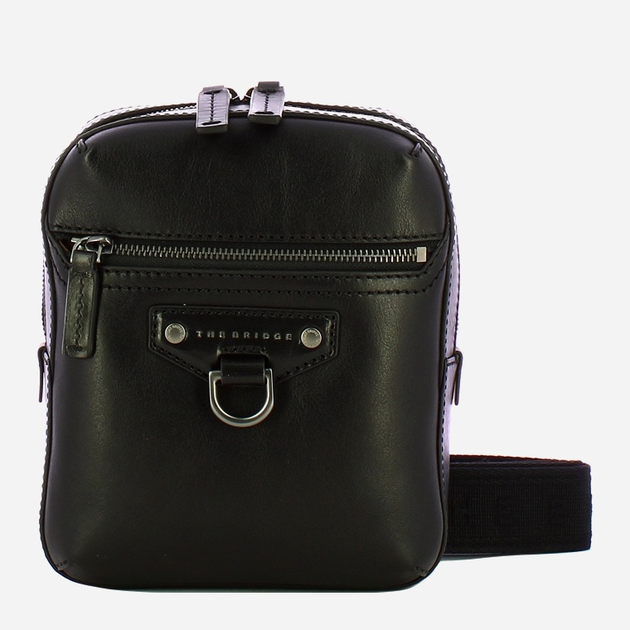 Torba przez ramię męska ze skóry naturalnej The Bridge Iacopo 056905EX 7R Czarna (800070346588) - obraz 1