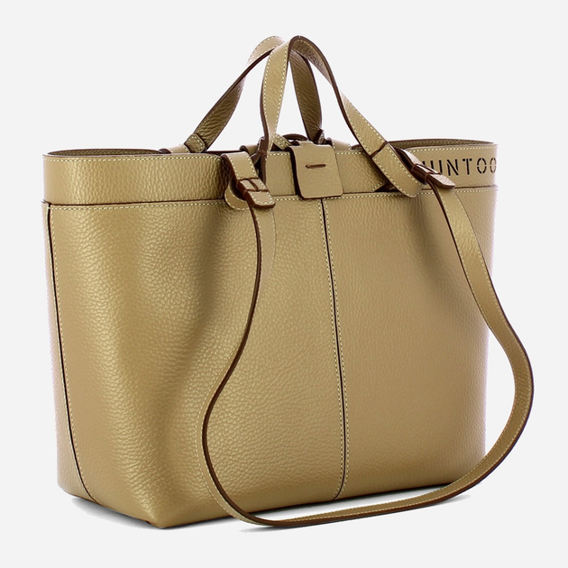 Torebka shopper ze skóry naturalnej Iuntoo Rivera 191003 Beżowa (800070346752) - obraz 3