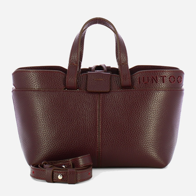 Torebka crossbody damska ze skóry naturalnej mała Iuntoo Rivera 191004 Bordowa (800070346754) - obraz 4