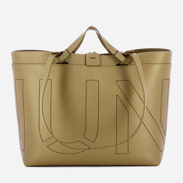 Torebka shopper ze skóry naturalnej Iuntoo Sibilla 191202 Beżowa (800070346760) - obraz 1