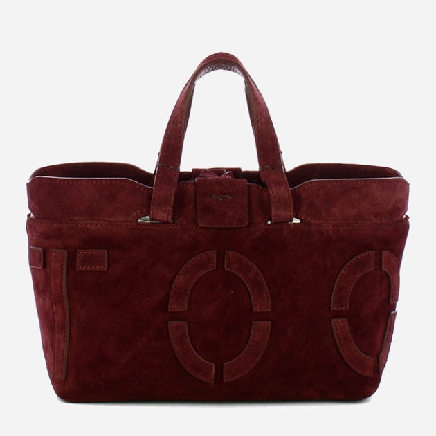 Torebka crossbody damska ze skóry naturalnej mała Iuntoo Sibilla 191304 Bordowa (800070346770) - obraz 2