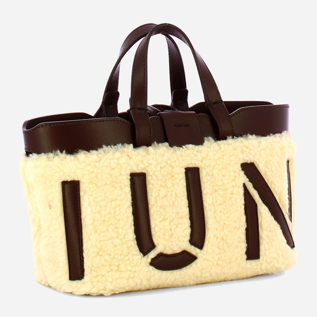 Torebka shopper materiałowa Iuntoo Sibilla 191404 Beżowa (800070346773) - obraz 3