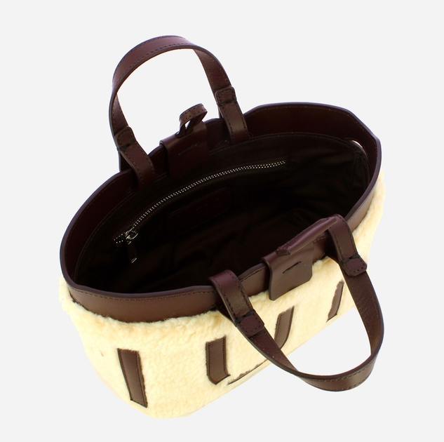 Torebka shopper materiałowa Iuntoo Sibilla 191404 Beżowa (800070346773) - obraz 5