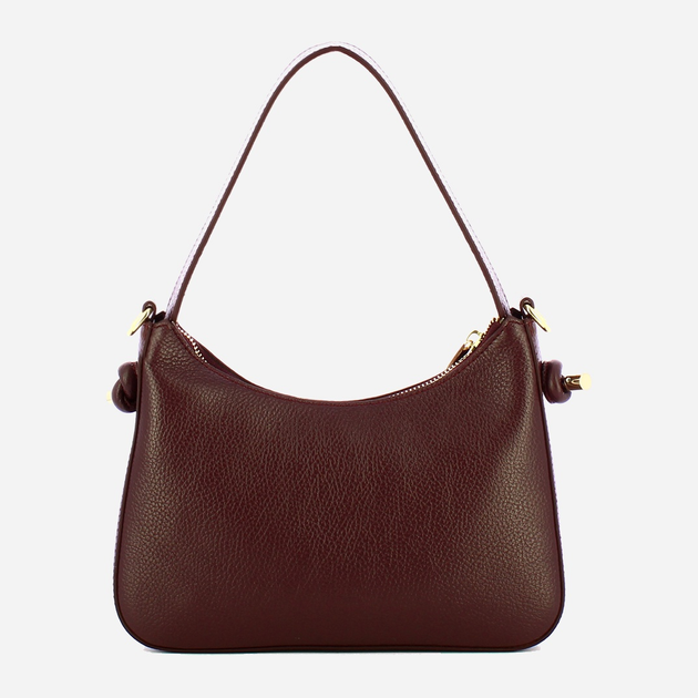 Torebka crossbody damska ze skóry naturalnej mała Iuntoo Giunto 193002 Bordowa (800070347408) - obraz 2