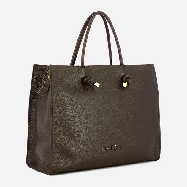 Torebka shopper ze skóry naturalnej Iuntoo Giunto 195001 Brązowa (800070347420) - obraz 2