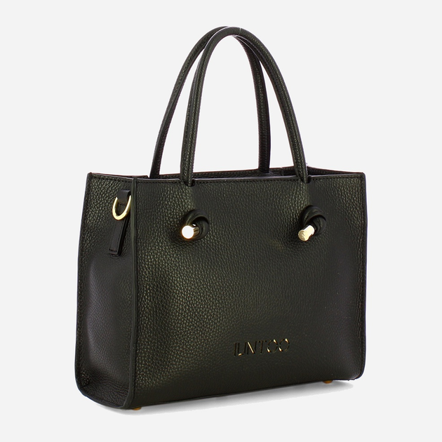 Torebka crossbody damska ze skóry naturalnej mała Iuntoo Giunto 195003 Czarna (800070347416) - obraz 3