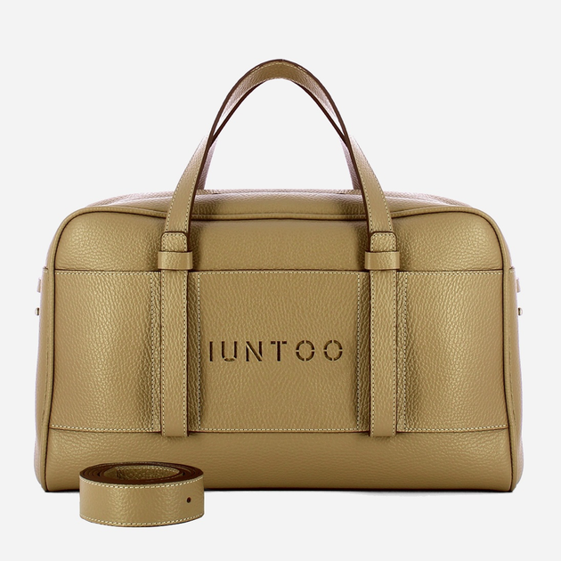 Torebka crossbody damska ze skóry naturalnej duża Iuntoo Priora 197001 Beżowa (800070346785) - obraz 4