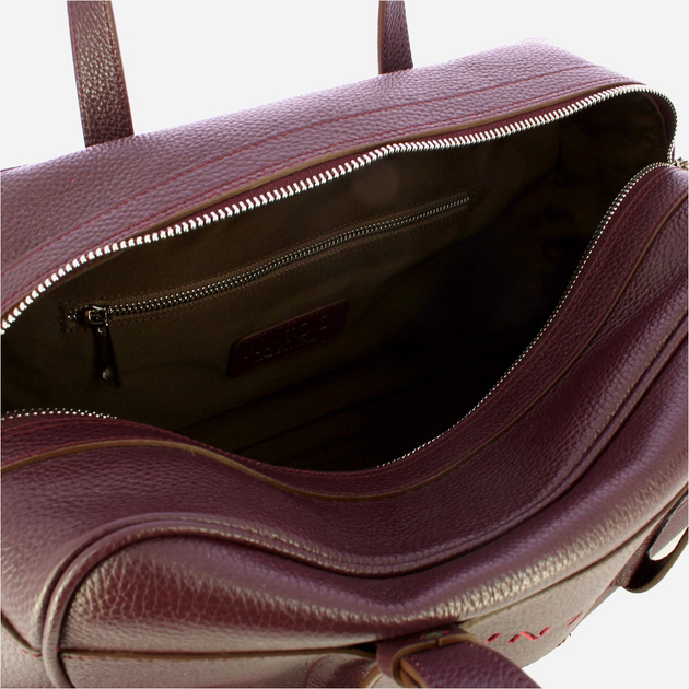 Torebka crossbody damska ze skóry naturalnej duża Iuntoo Priora 197001 Bordowa (800070346784) - obraz 5