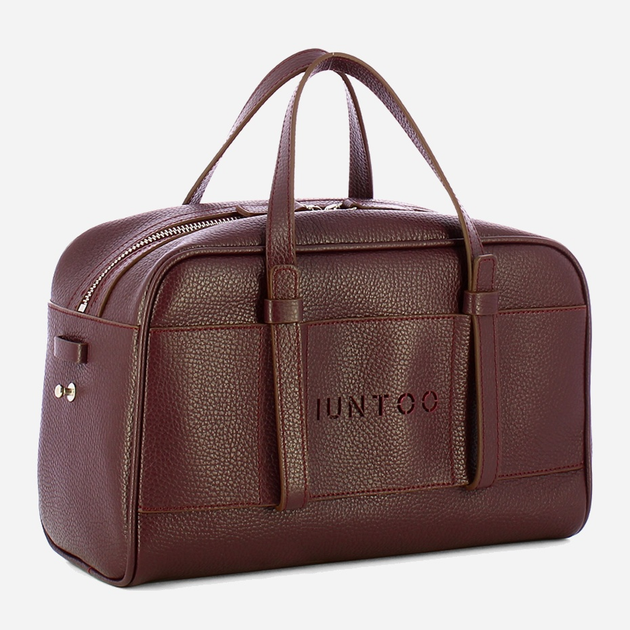 Torebka crossbody damska ze skóry naturalnej Iuntoo Priora 197003 Bordowa (800070346787) - obraz 3