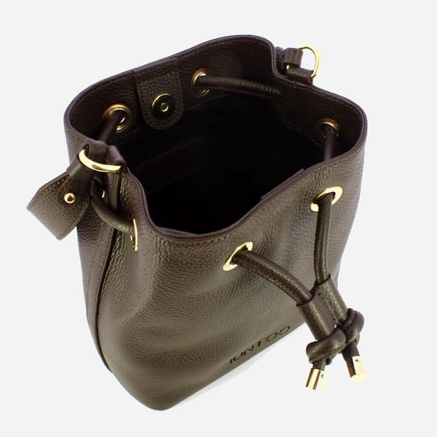 Torebka damska ze skóry naturalnej mała Iuntoo Giunto 199200 Turkusowa (800070347426) - obraz 4