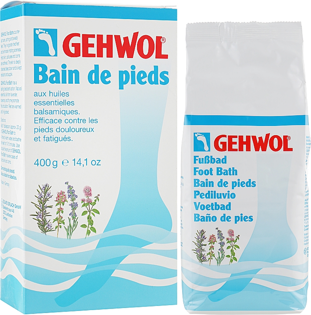 Сіль для ванн для ніг Gehwol з трав’яними оліями 400 г (4013474113400) - зображення 1