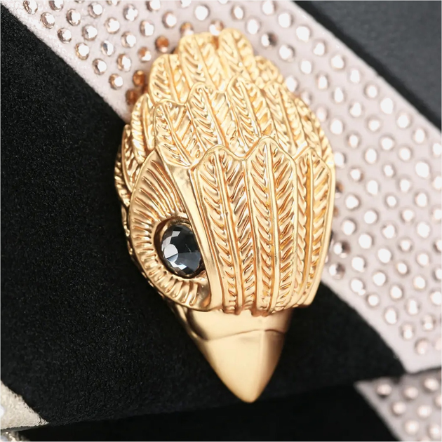 Сумка крос-боді через плече жіноча з натуральної шкіри маленька Kurt Geiger Kensington 4374309189 09 Чорна (800070350184) - зображення 7