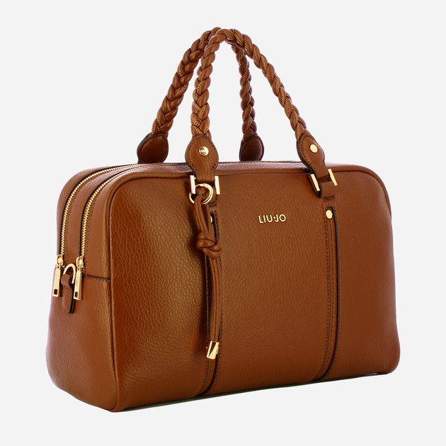 Сумка крос-боді через плече жіноча зі штучної шкіри велика Liu Jo AF5077E0027 09032 Коричнева (800070345530) - зображення 3