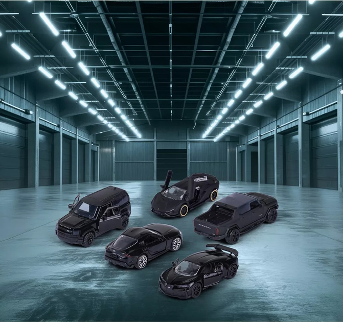 Zestaw modeli samochodów Simba Majorette Czarne Wydanie 2.0 5 szt. (3467452077580) - obraz 7