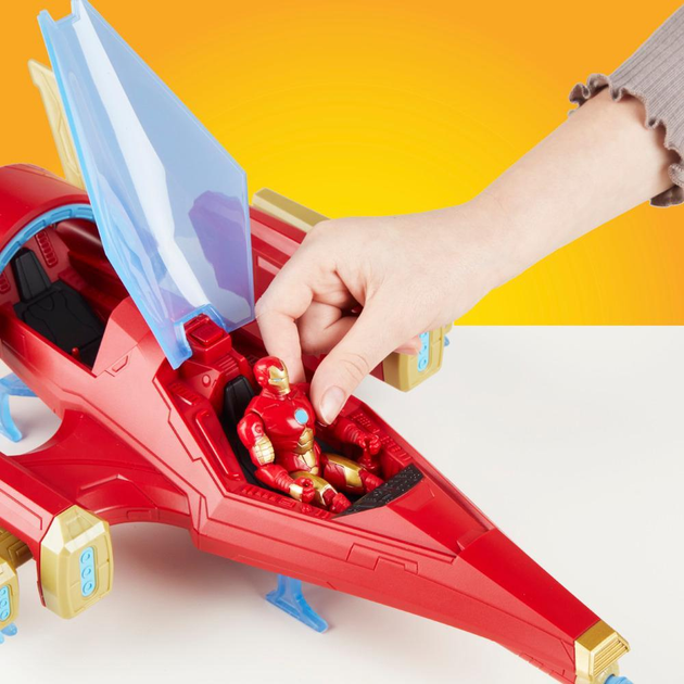 Zestaw do zabawy Hasbro Avengers Repulsor Blast Battle Jet F9329 (5010996230874) - obraz 7