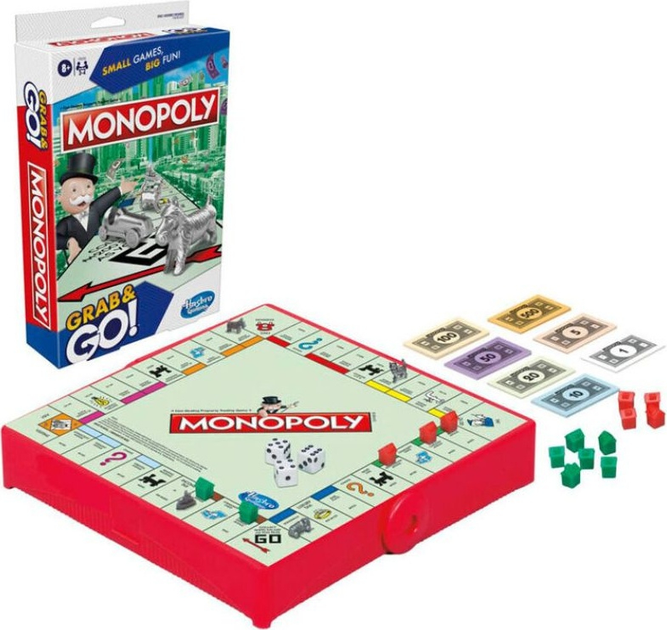 Настільна гра Hasbro Monopoly Grab and Go (грецька версія) F8256 (5010996164346) - зображення 2