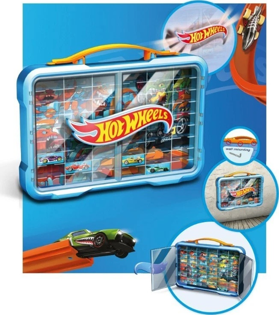 Walizka na autka Klein Hot Wheels z podświetlanym logo (4009847024084) - obraz 6