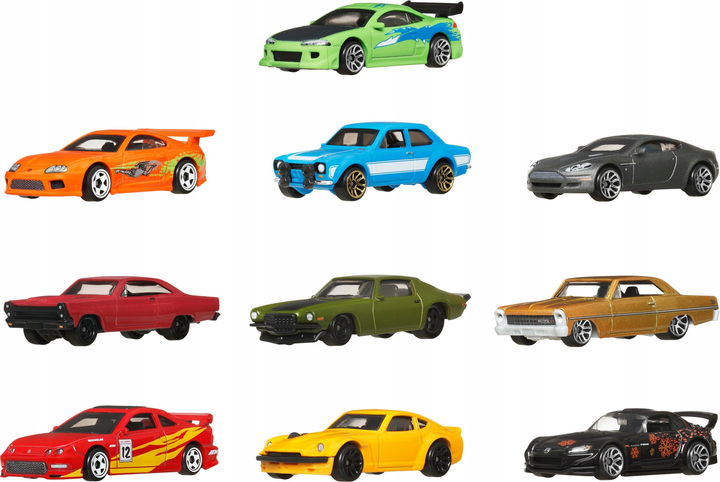 Набір транспортних засобів Mattel Hot Wheels Fast & Furious JCT92 10 шт. (6947731045365) - зображення 1