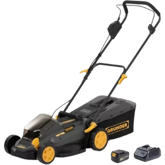 Газонокосарка акумуляторна Grunder SF8A111J-W - зображення 1