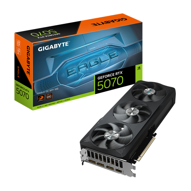 Видеокарта GIGABYTE GeForce RTX 5070 EAGLE OC ICE SFF 12G (GV-N5070EAGLEOC ICE-12GD) - изображение 2