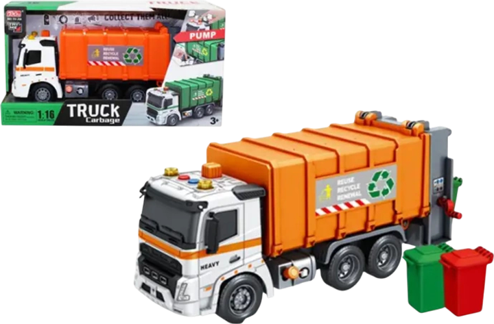 Сміттєвоз Swede зі звуком та світлом (5902496208043) - зображення 1