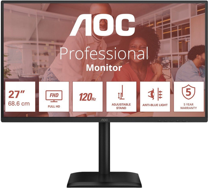 Monitor 27" AOC 27E4U (4038986182799) - obraz 1
