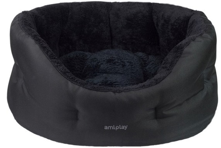 Legowisko dla psa Amiplay Aspen Colosseum L czarne (5907563240995) - obraz 1
